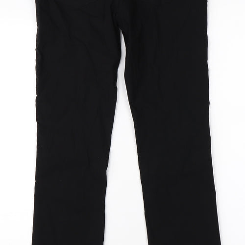 Preworn Womens Black   Trousers  Size 12 L26 in