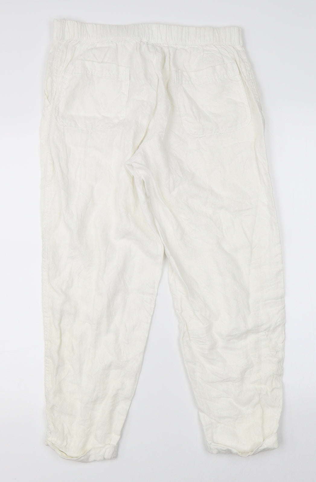 George Womens White   Trousers  Size 12 L23 in