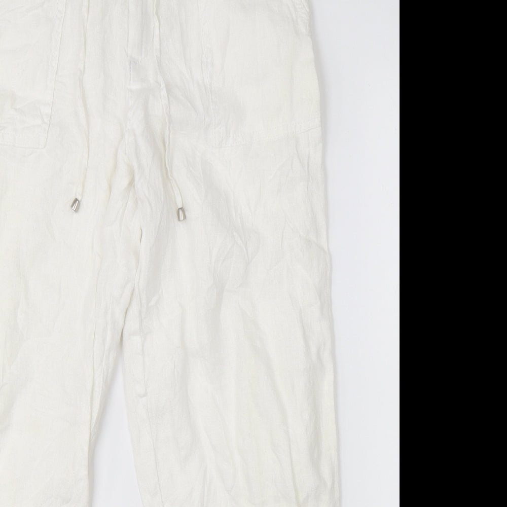 George Womens White   Trousers  Size 12 L23 in