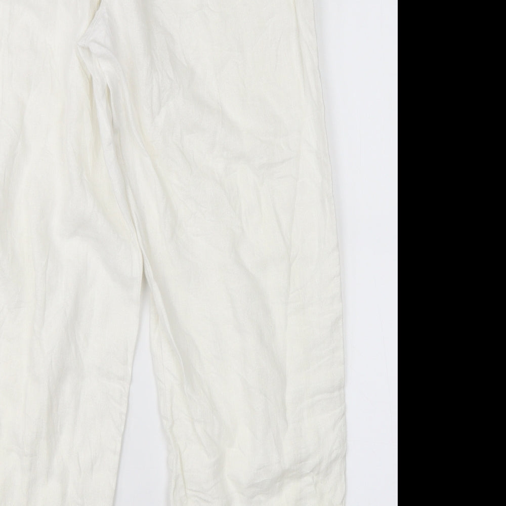 George Womens White   Trousers  Size 12 L23 in