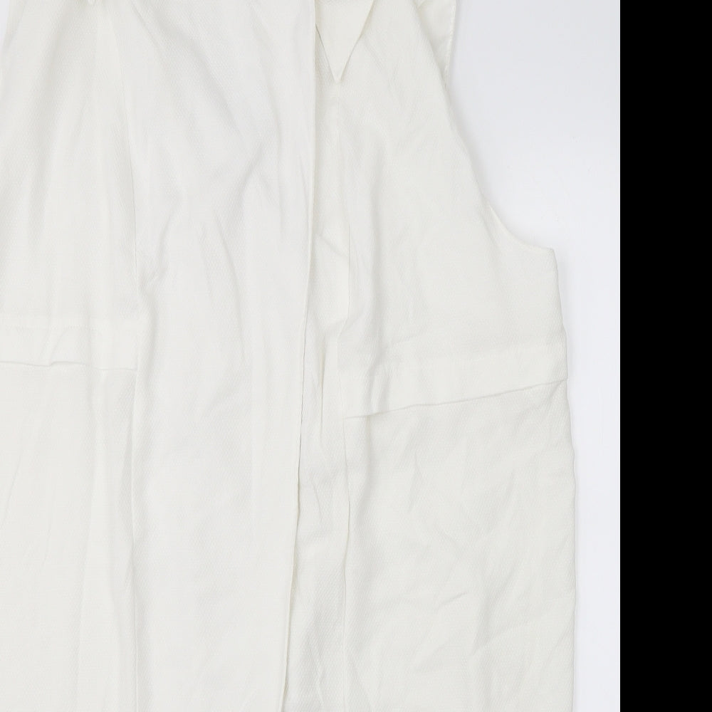 F&F Womens White   Jacket Coatigan Size 22
