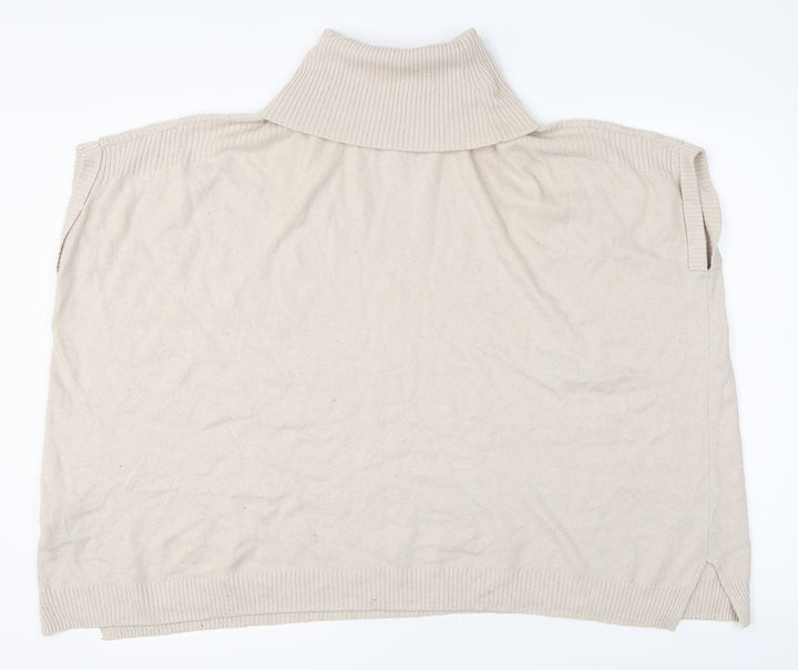 New Look Womens Beige   Cape Jumper Size S