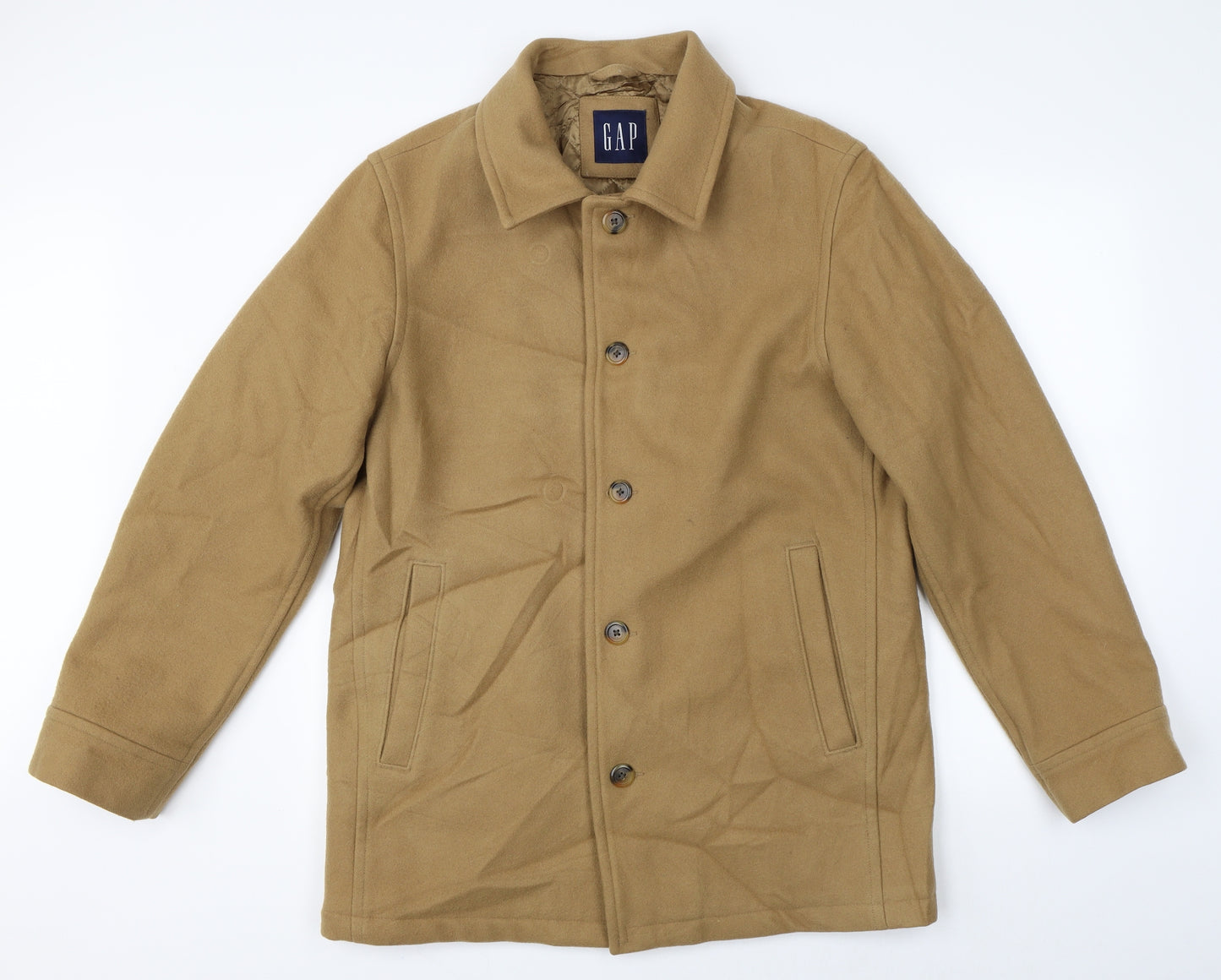 Gap Mens Brown   Overcoat Coat Size M