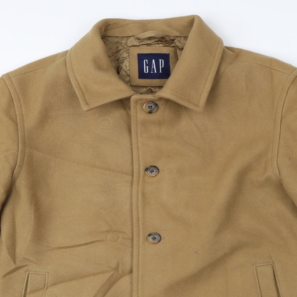 Gap Mens Brown   Overcoat Coat Size M