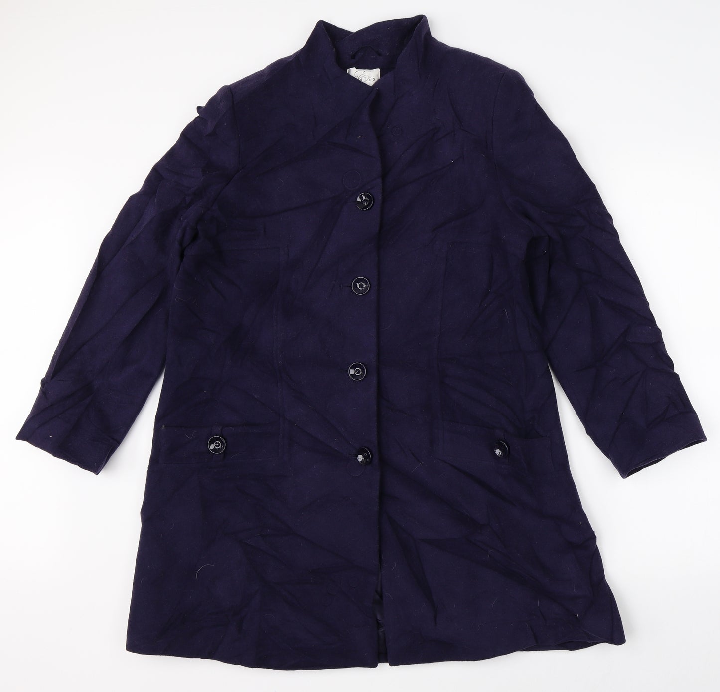 Eastex Womens Purple   Overcoat Coat Size 12
