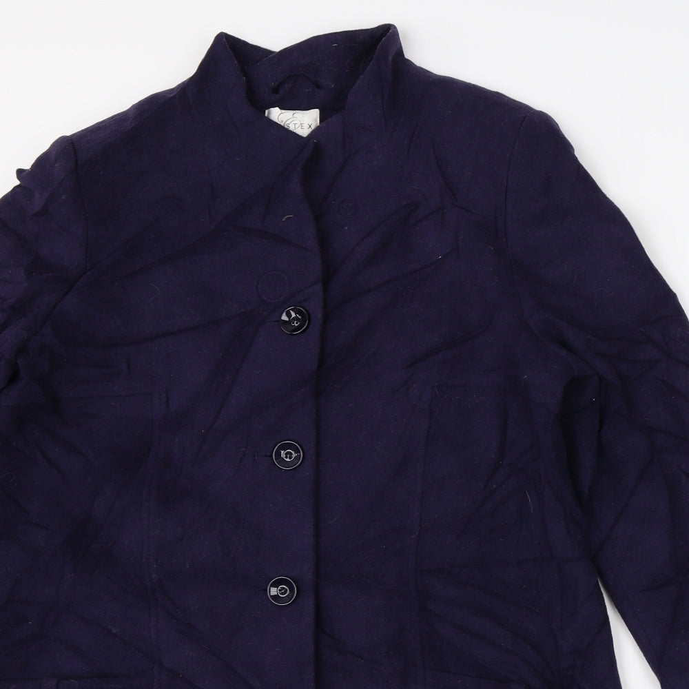 Eastex Womens Purple   Overcoat Coat Size 12