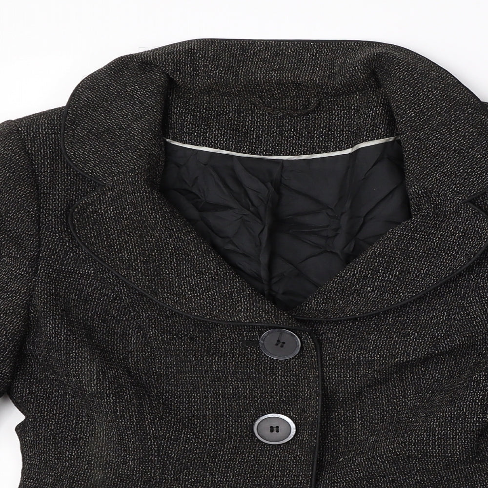 F&F Womens Black   Jacket Blazer Size 8