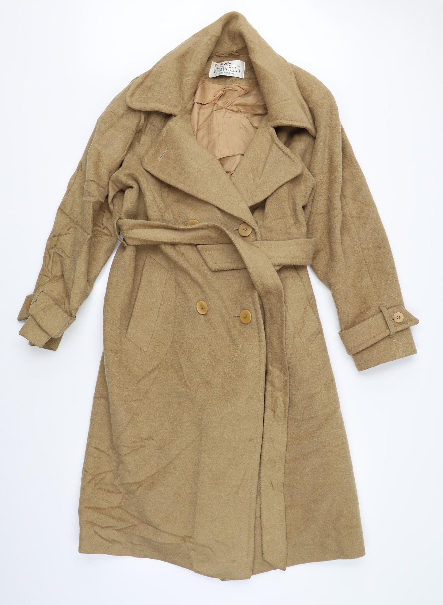 Feminella Womens Brown   Overcoat Coat Size 10
