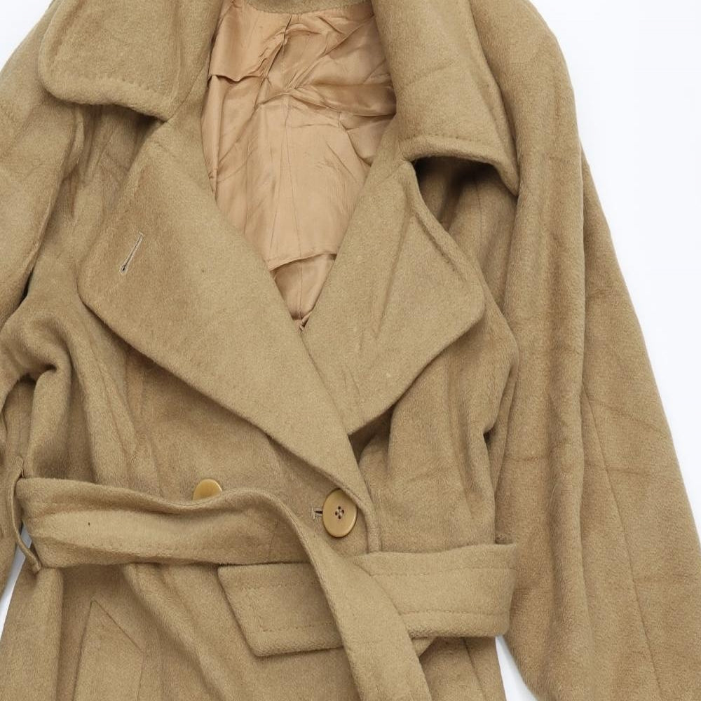 Feminella Womens Brown   Overcoat Coat Size 10