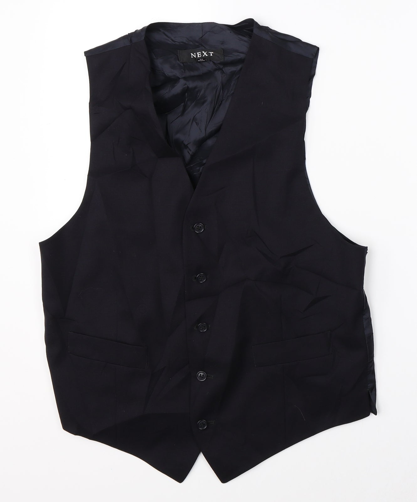 NEXT Mens Blue   Jacket Suit Waistcoat Size 40