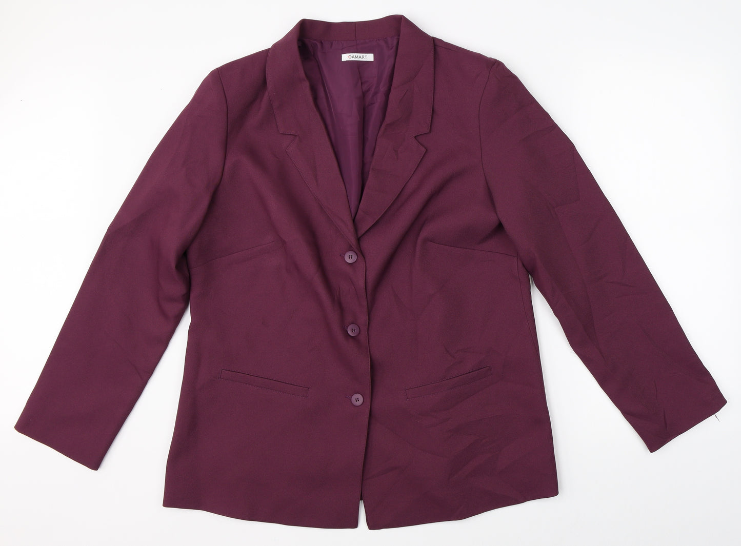 Damart Womens Purple   Jacket Suit Jacket Size 18