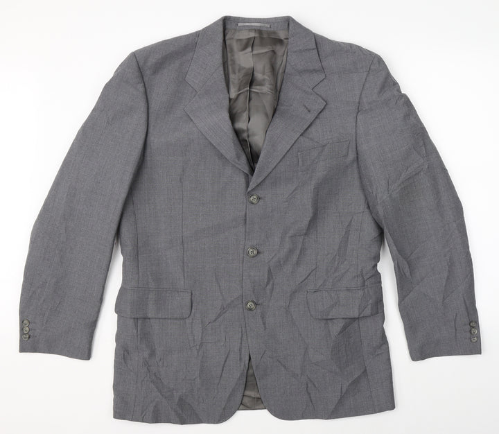 Preworn Mens Grey   Jacket Suit Jacket Size 42