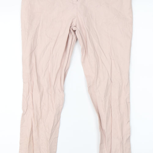 NEXT Womens Pink   Straight Jeans Size 8 L25 in