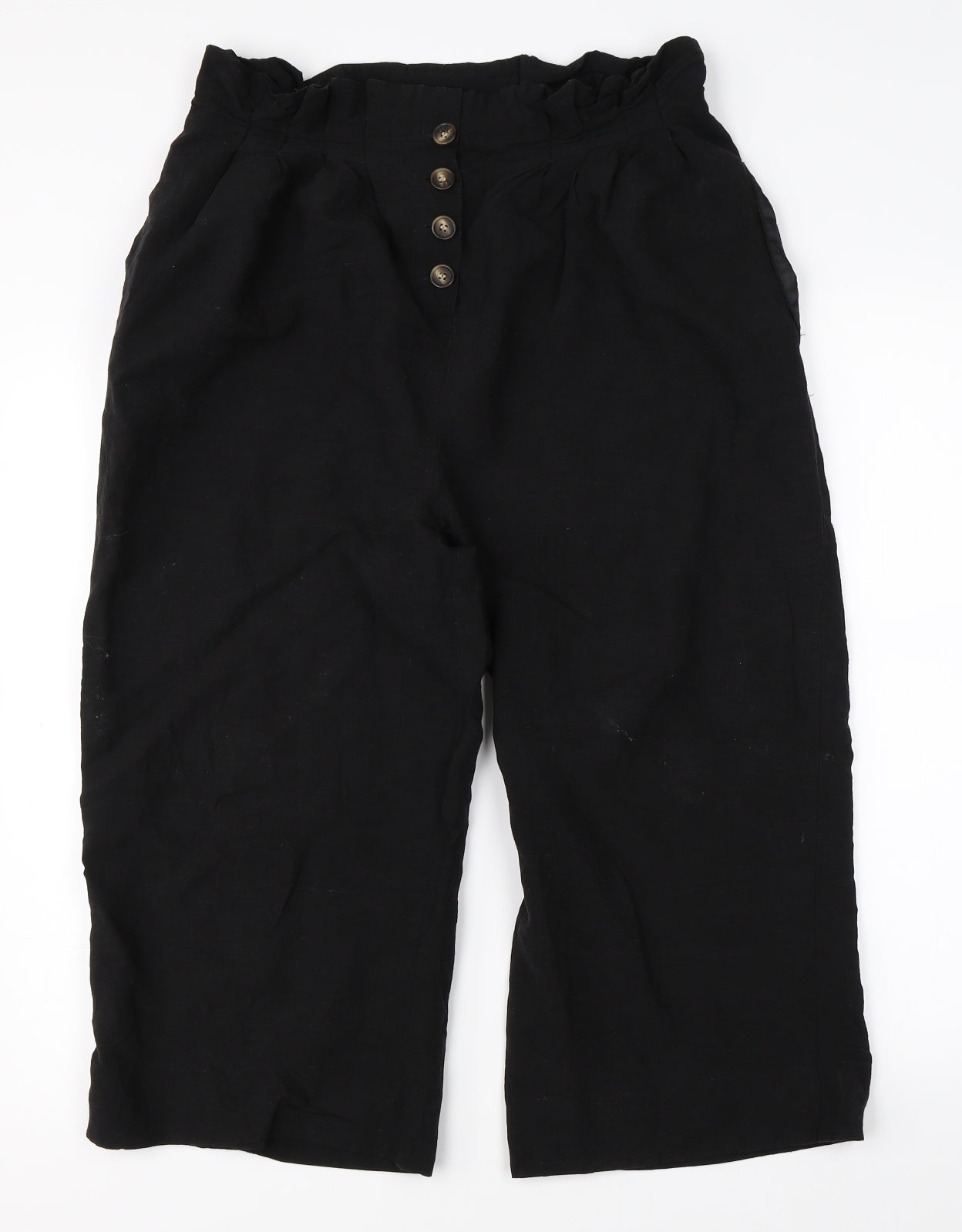 Topshop Womens Black   Boyfriend Shorts Size 12