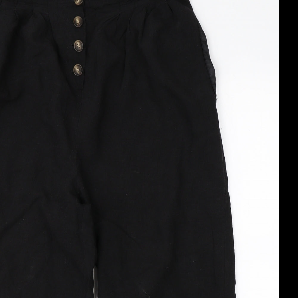Topshop Womens Black   Boyfriend Shorts Size 12
