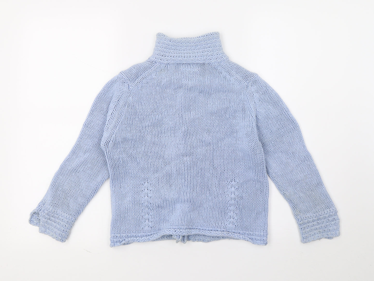 Per Una Womens Blue  Knit Cardigan Jumper Size 8