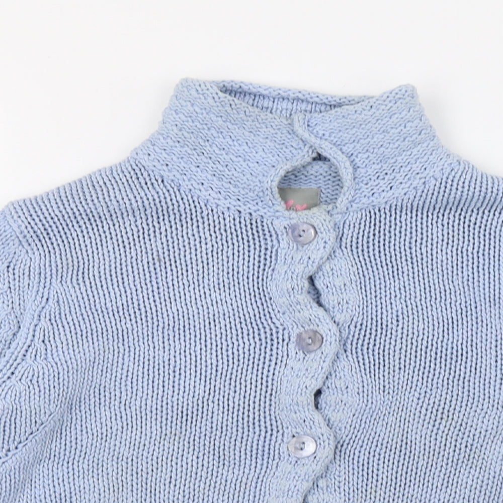 Per Una Womens Blue  Knit Cardigan Jumper Size 8