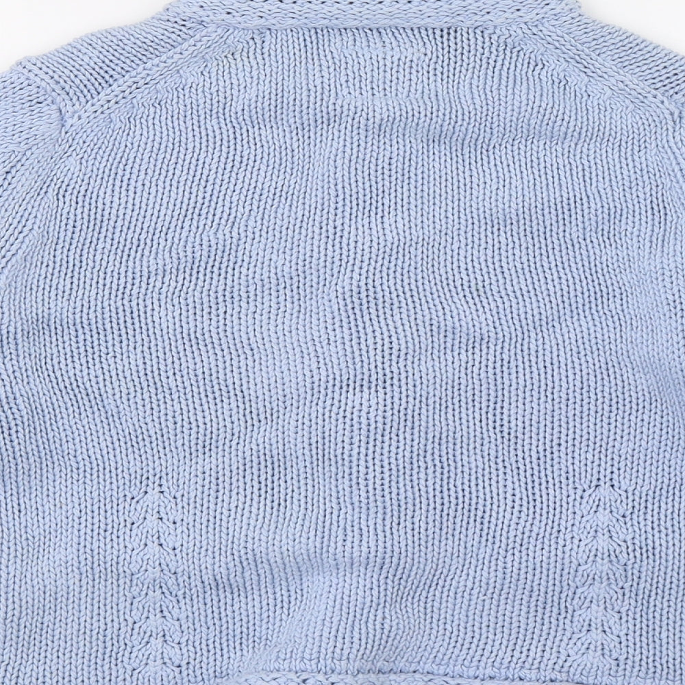 Per Una Womens Blue  Knit Cardigan Jumper Size 8