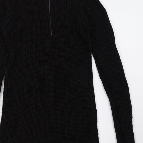 New Look Womens Black  Knit Pencil Dress  Size 8