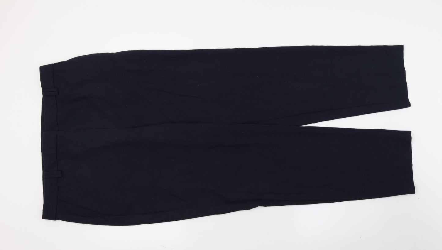 M&S Womens Blue   Trousers  Size 14 L31 in
