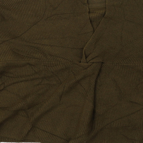MNG Womens Green  Knit Pullover Jumper Size 8