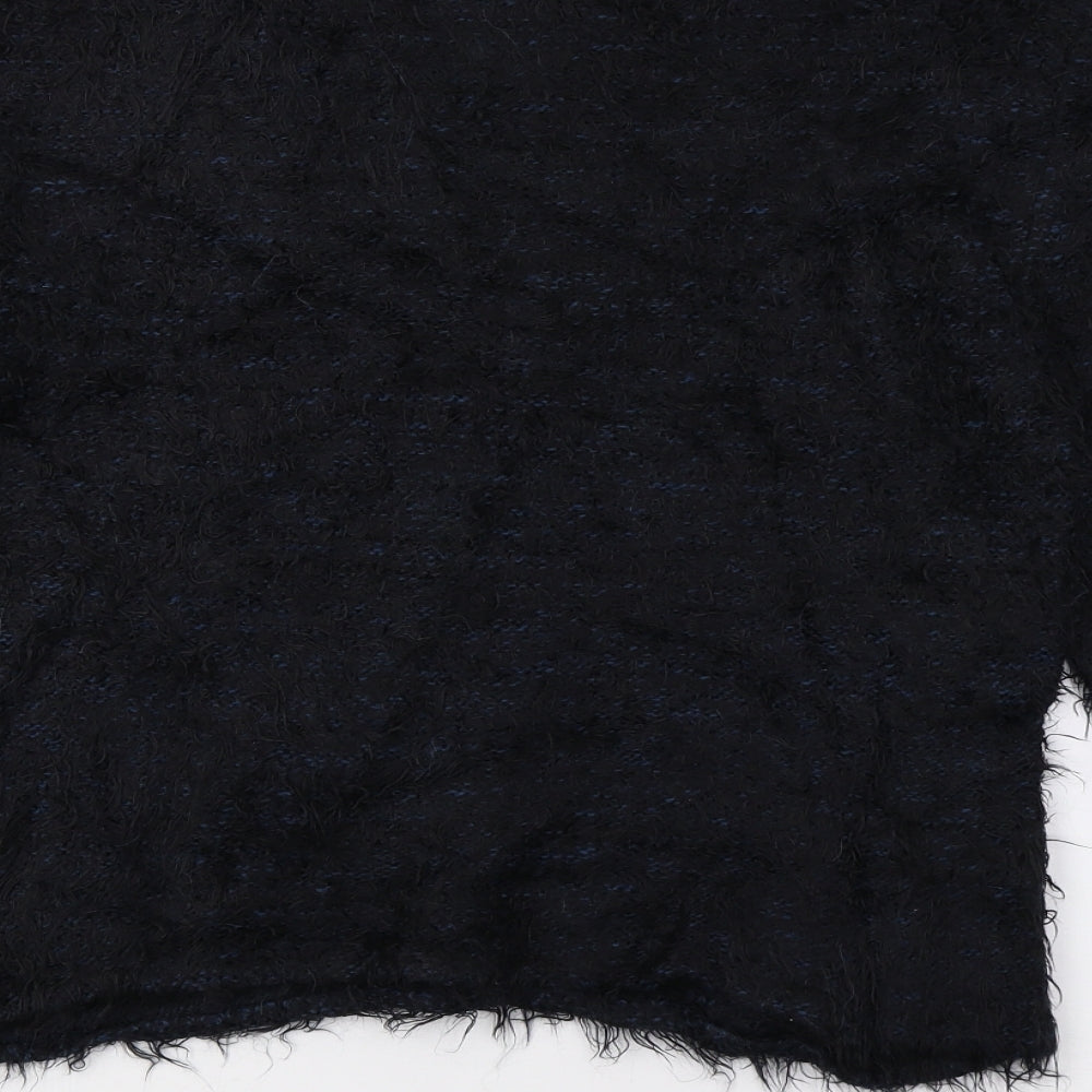 Guimanos Womens Black  Knit Pullover Jumper Size M