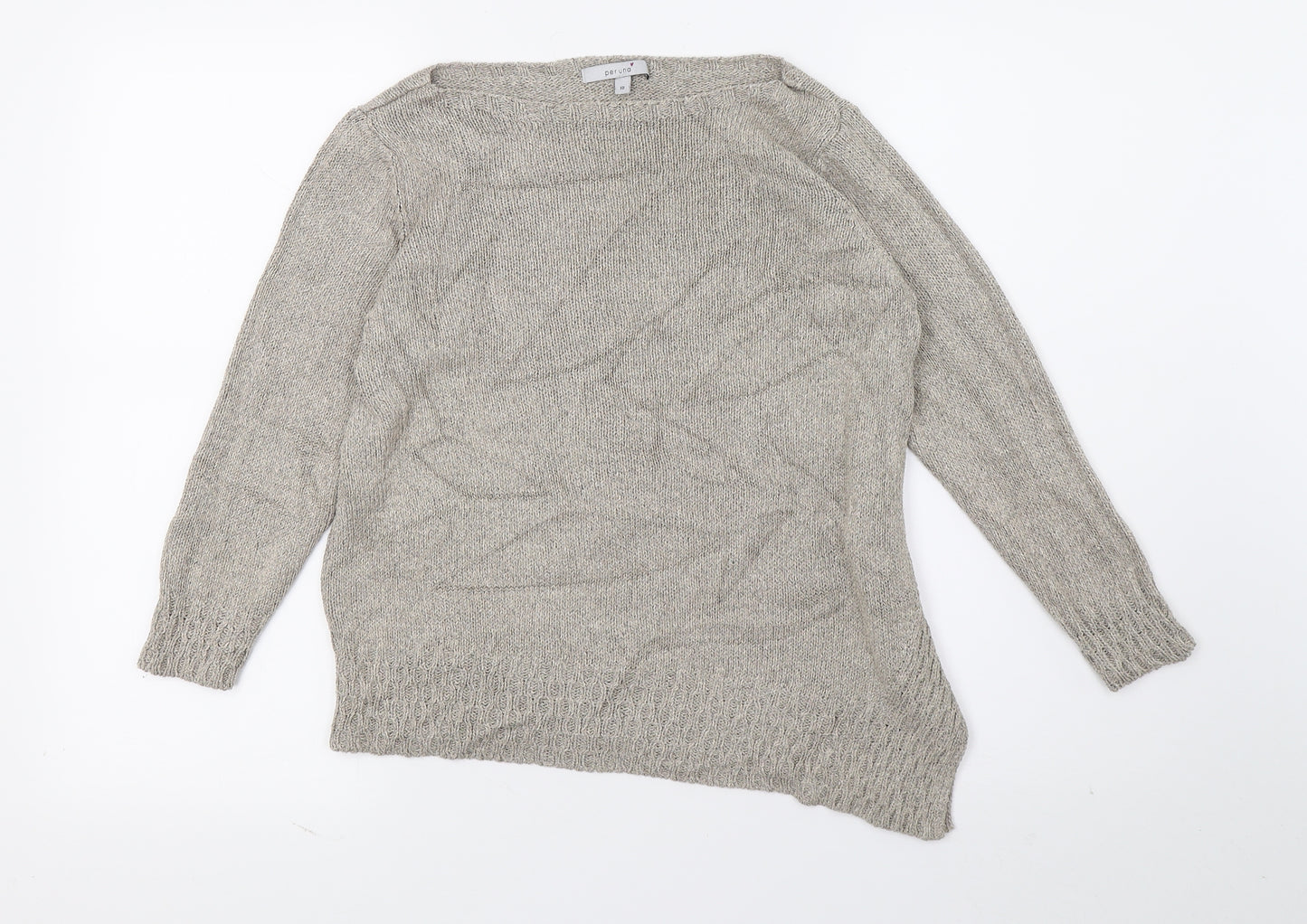 Per Una Womens Beige  Knit Pullover Jumper Size 10