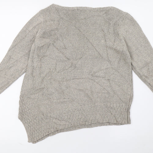 Per Una Womens Beige  Knit Pullover Jumper Size 10