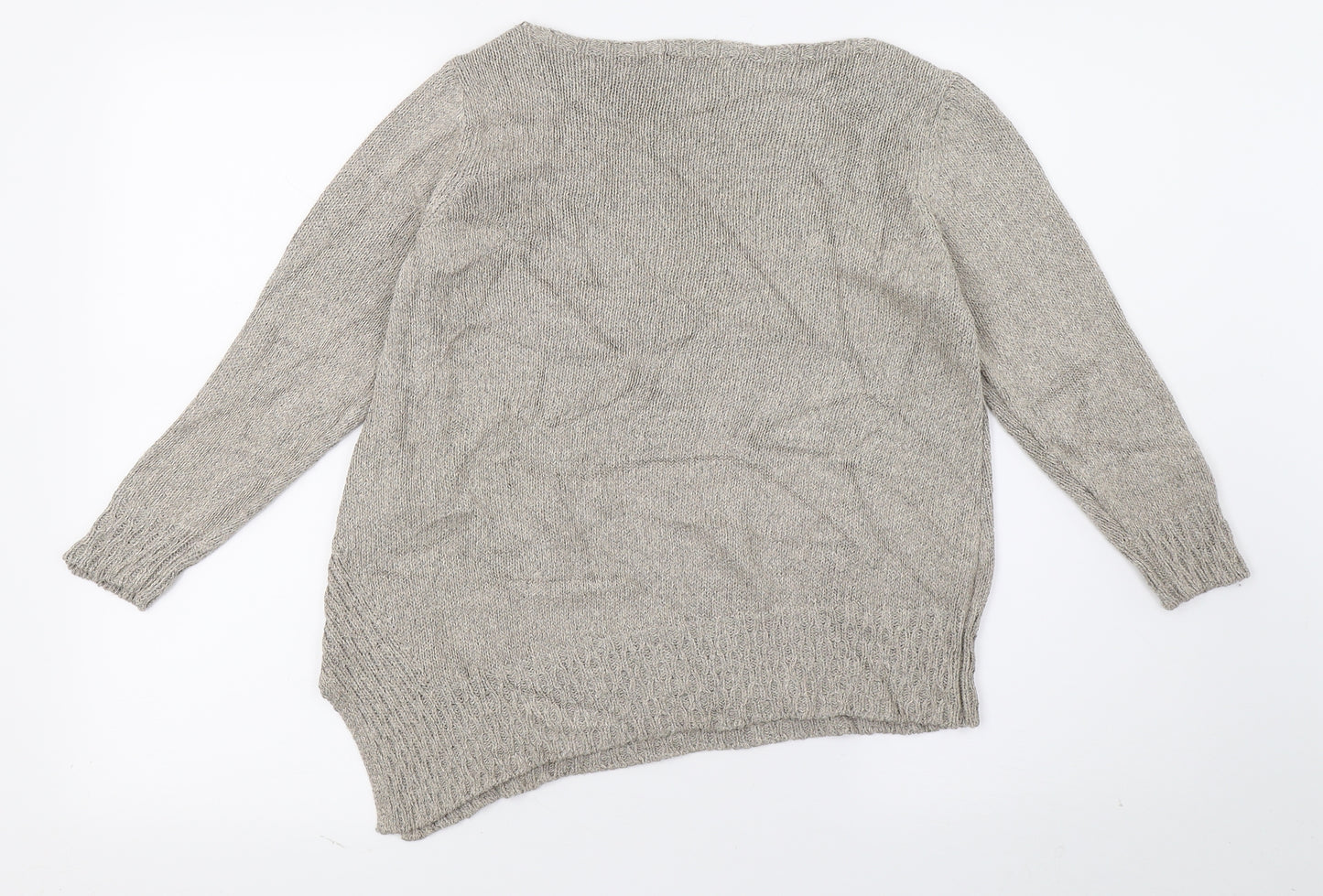 Per Una Womens Beige  Knit Pullover Jumper Size 10
