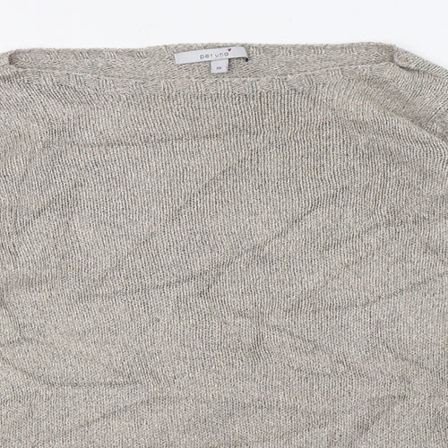 Per Una Womens Beige  Knit Pullover Jumper Size 10