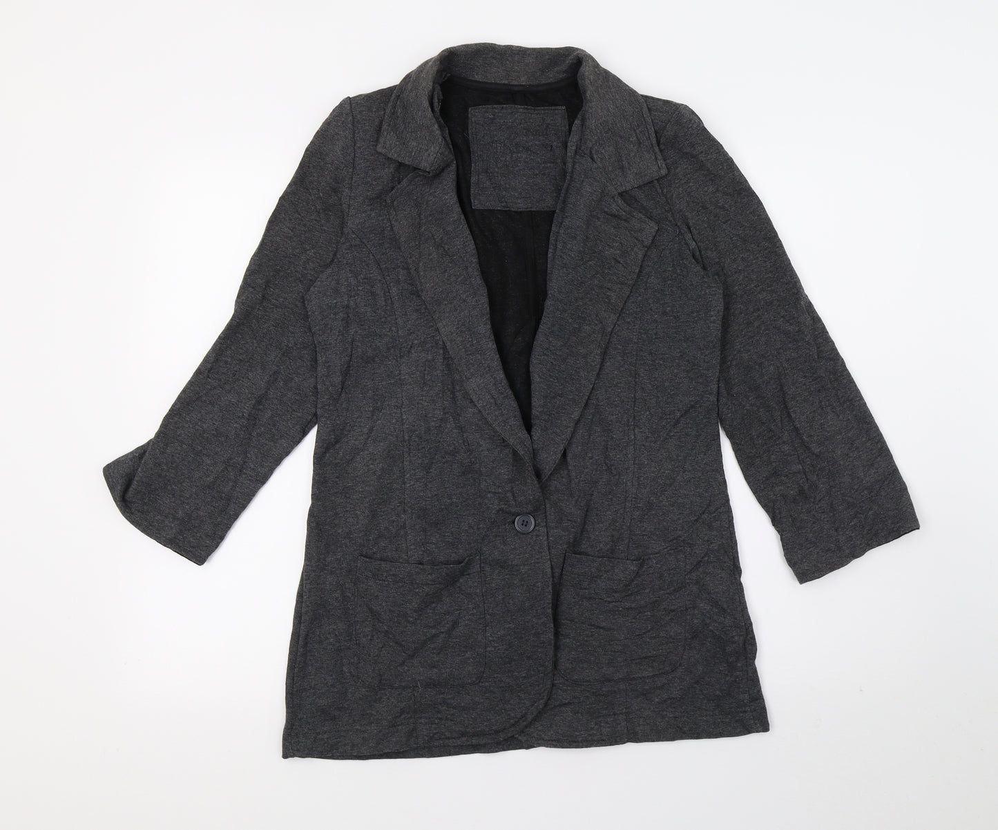 DenimCo Womens Grey  Jersey Cardigan Jumper Size 10