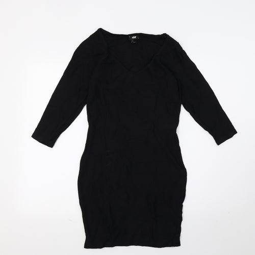 H&M Womens Black   Pencil Dress  Size 8