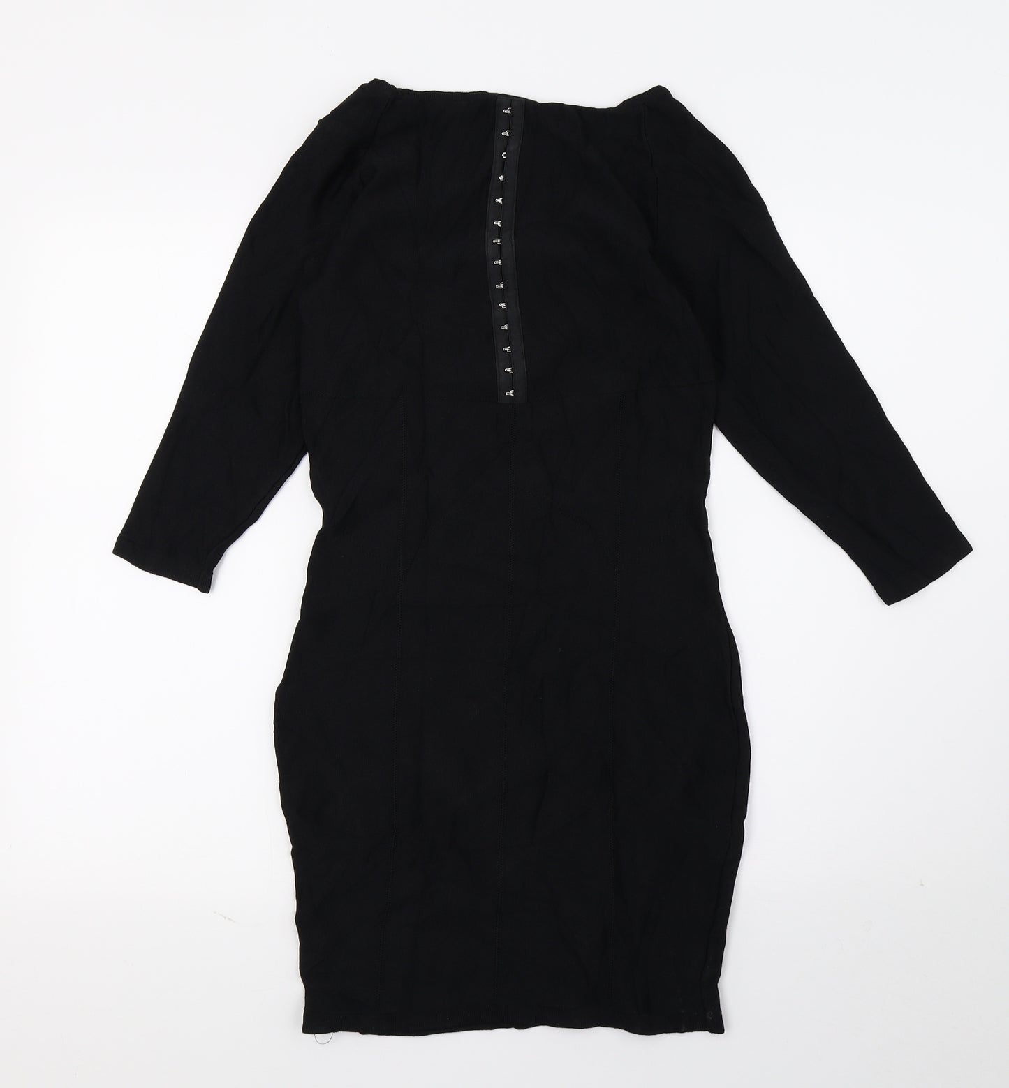 H&M Womens Black   Pencil Dress  Size 8