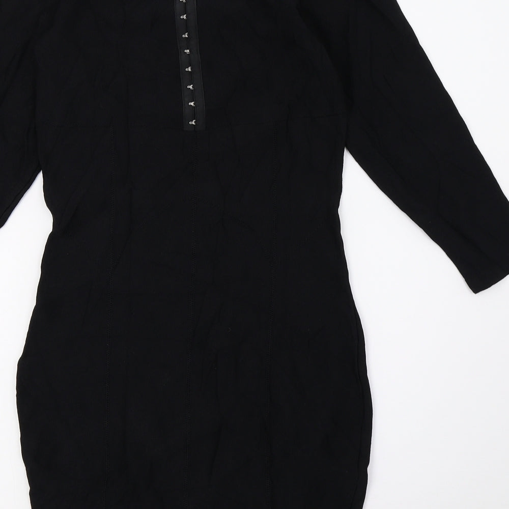 H&M Womens Black   Pencil Dress  Size 8