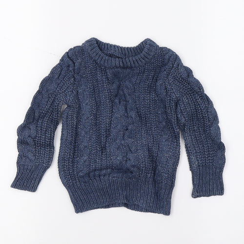 Gap Boys Blue  Knit Pullover Jumper Size 2 Years