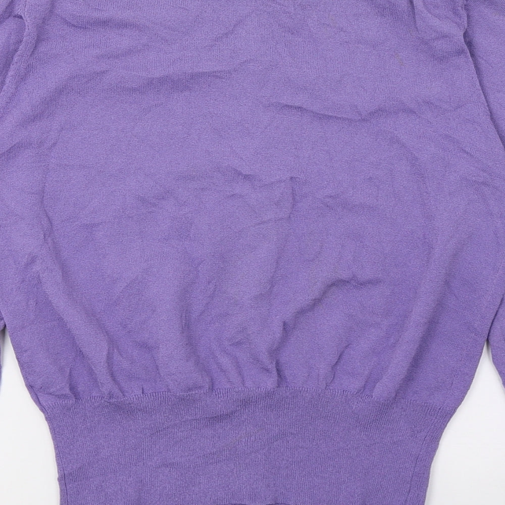 Anne Brooks Womens Purple   Cardigan Jumper Size 14