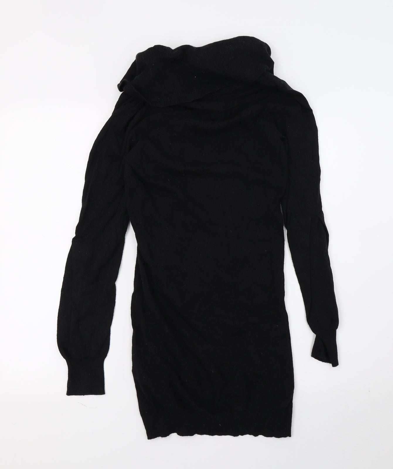 Warehouse Womens Black  Knit Jumper Dress  Size 6