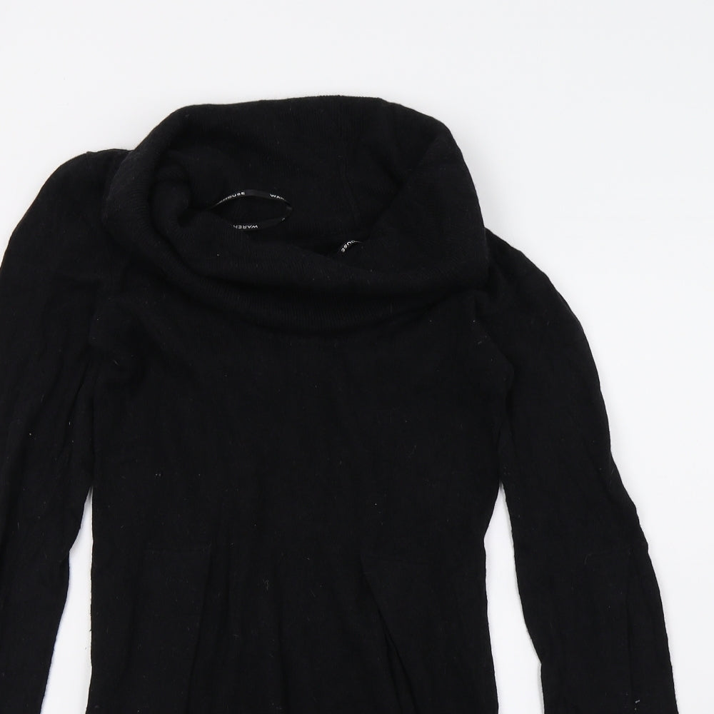 Warehouse Womens Black  Knit Jumper Dress  Size 6