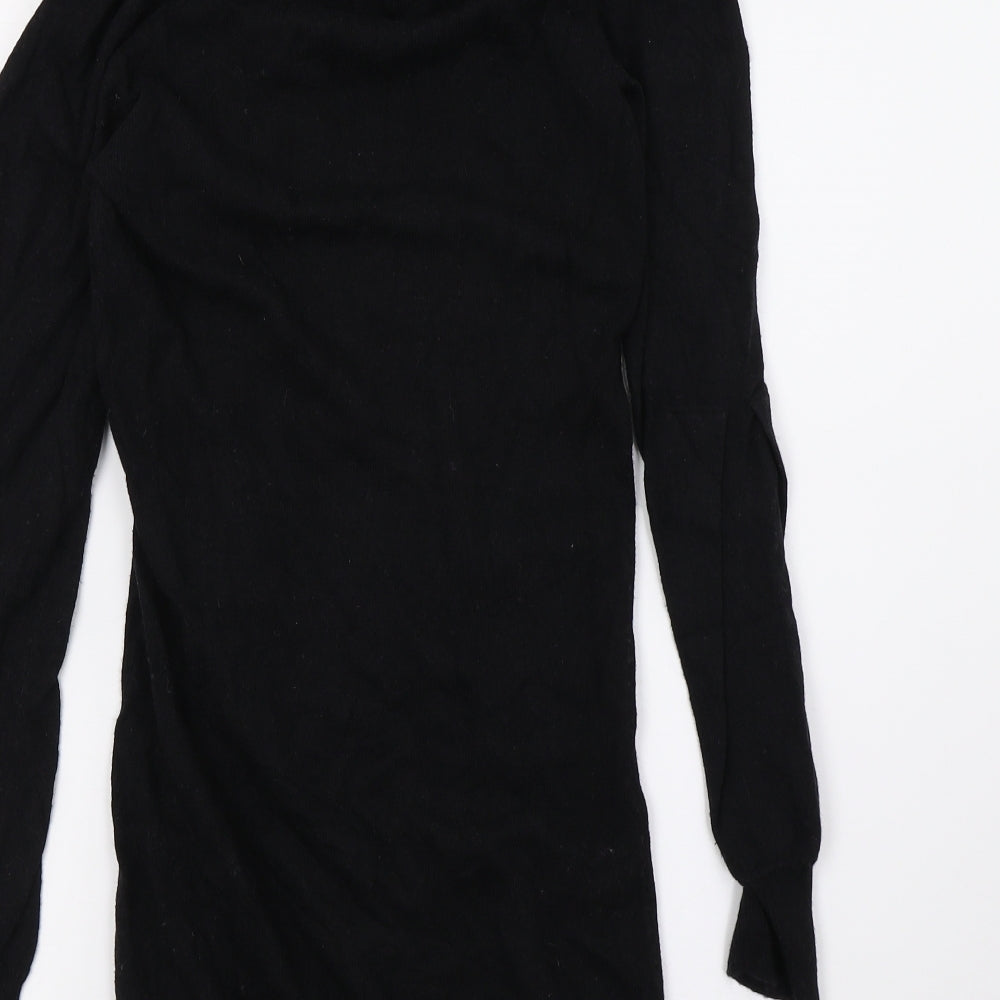 Warehouse Womens Black  Knit Jumper Dress  Size 6