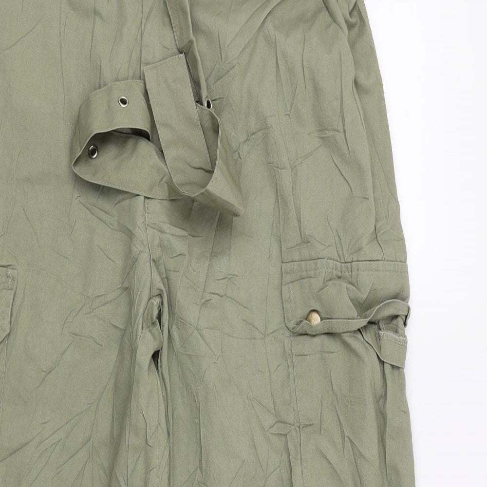 SheIn Womens Green  Denim Cargo Trousers  L27 in