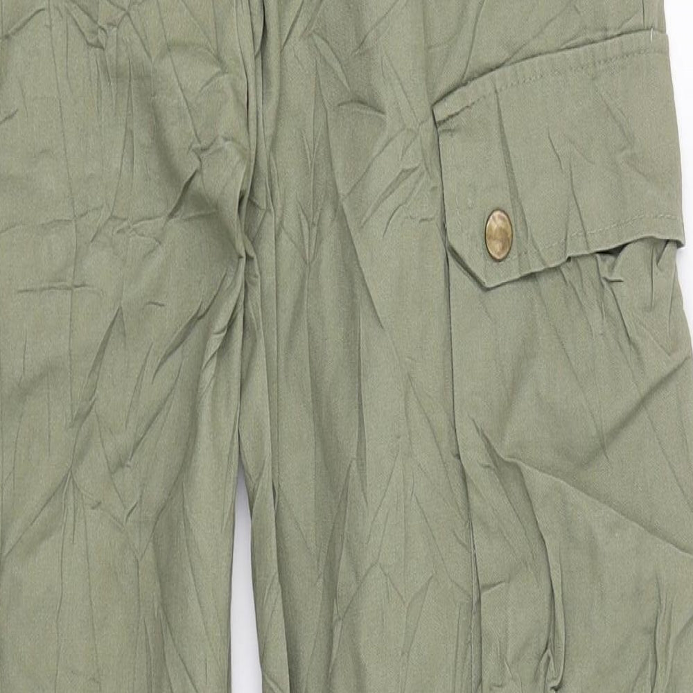 SheIn Womens Green  Denim Cargo Trousers  L27 in