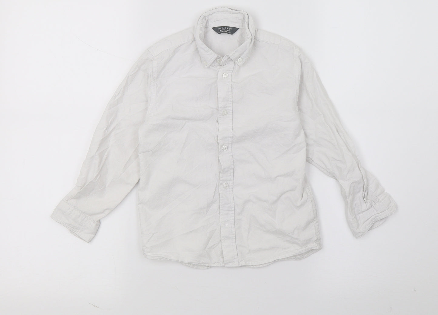 Primark Boys White   Basic Button-Up Size 4-5 Years