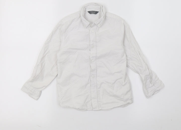 Primark Boys White   Basic Button-Up Size 4-5 Years