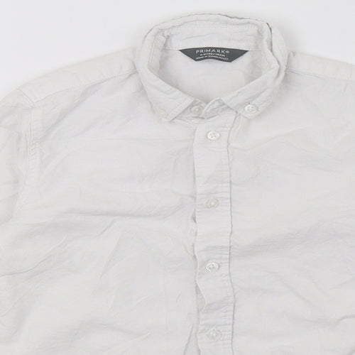 Primark Boys White   Basic Button-Up Size 4-5 Years