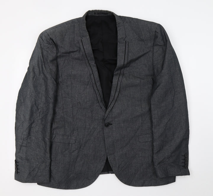 NEXT Mens Grey Jacket Suit Jacket Size XL