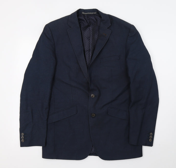 M&S Mens Blue   Jacket Suit Jacket Size M
