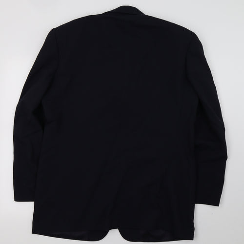 David Moss Mens Blue   Jacket Suit Jacket Size L