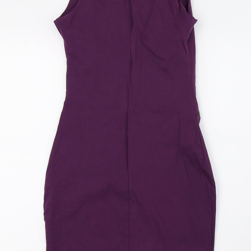 Goddess London Womens Purple   Pencil Dress  Size 10