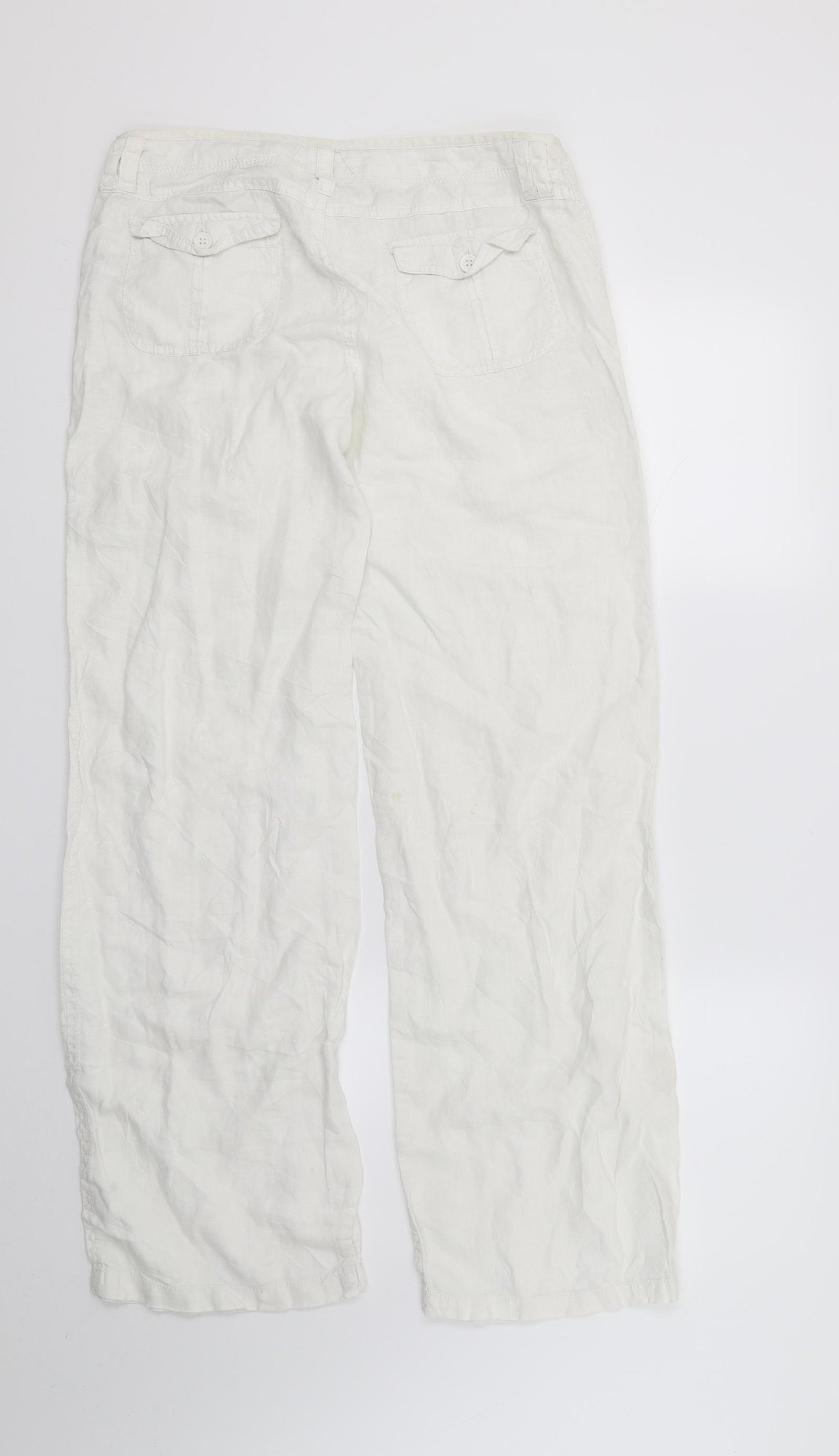 Miss Selfridge Womens White   Trousers  Size 10 L30 in