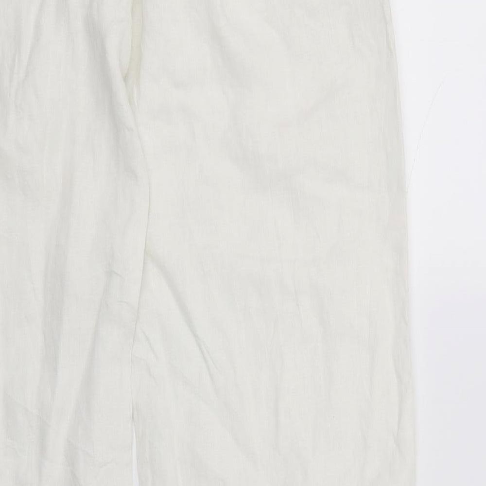 Miss Selfridge Womens White   Trousers  Size 10 L30 in